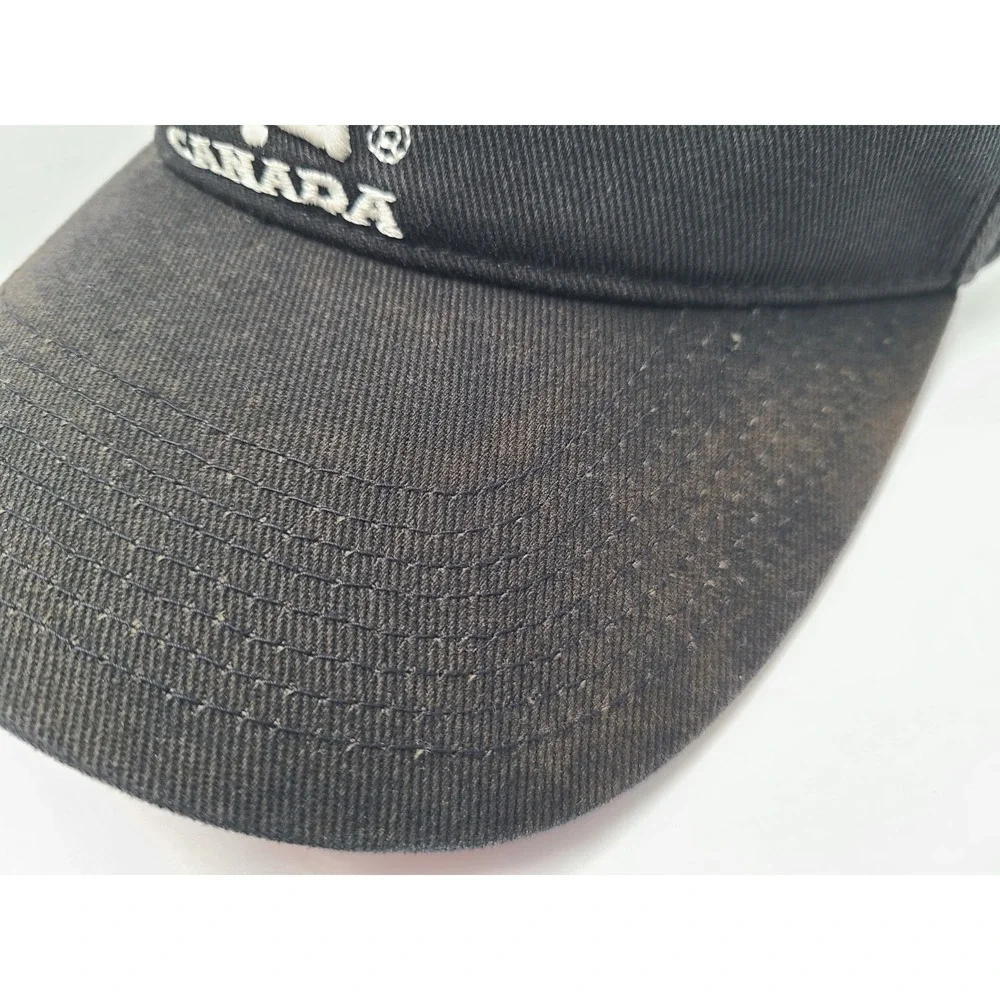 Vintage Canada National Hockey Team Nike Sun Golf Visor Adjustable Hat Cap Black